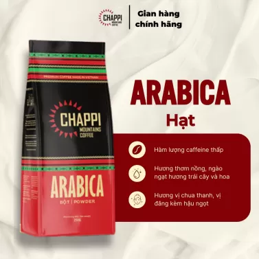 CÀ PHÊ HẠT ARABICA HIỆN ĐẠI (vị chua nhẹ, thơm, ít caffein không bị say cà phê)